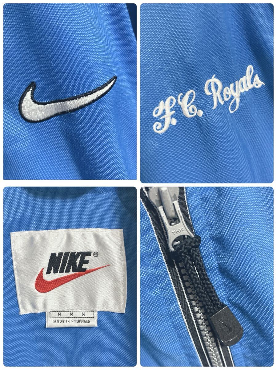 NIKE 90s 銀タグ M〜L 白タグ ナイロンジャケット ロゴ刺繍 y2k NIKE 90s 銀タグ M〜L 白タグ ナイロンジャケット ロゴ刺繍 y2k
