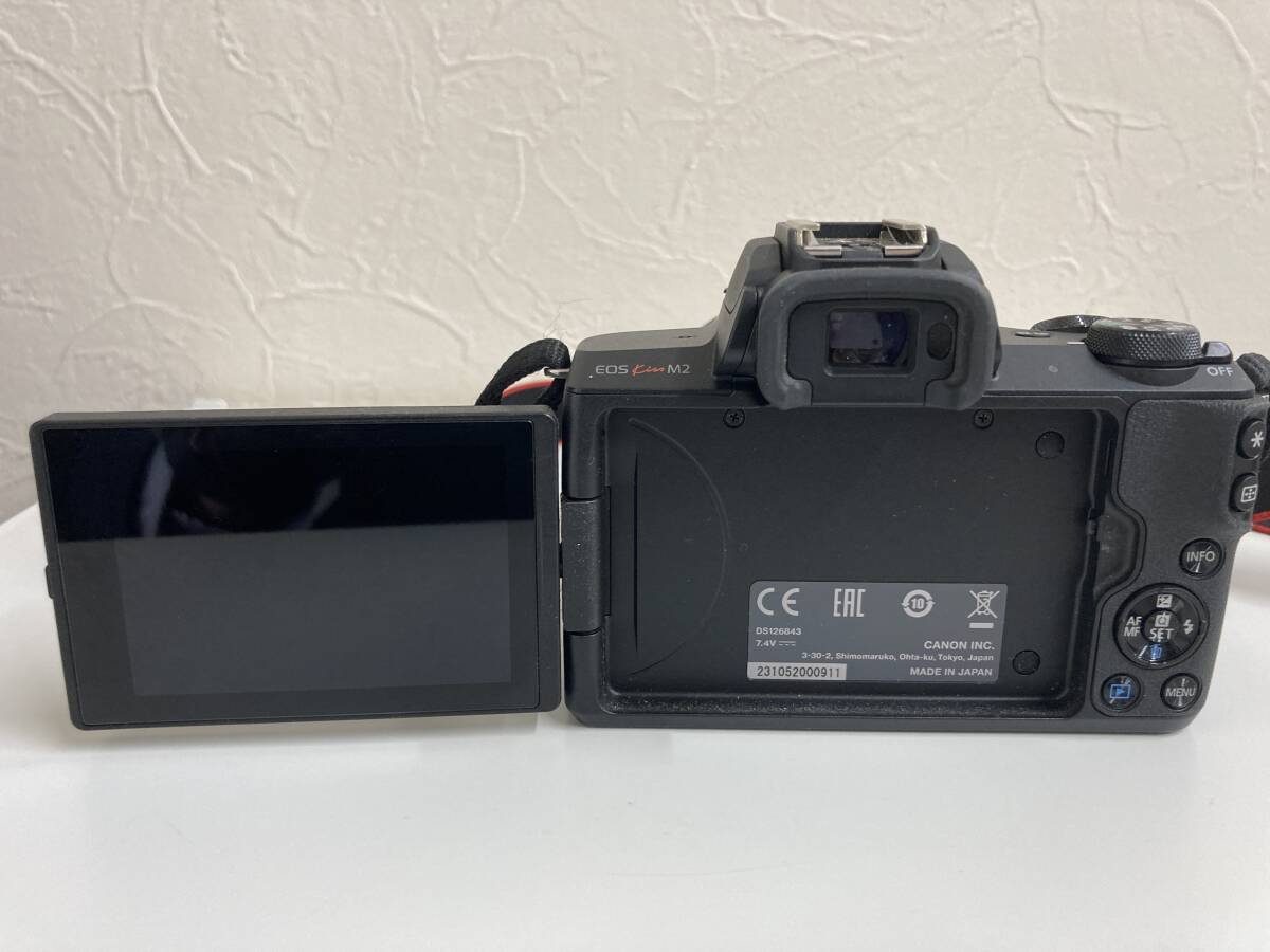 K/25:NIKA-33】美品 Canon EOS Kiss M2 ミラーレス一眼レフ K/25:NIKA-33】美品 Canon EOS Kiss M2 ミラーレス一眼レフ