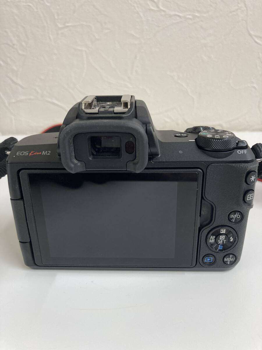 K/25:NIKA-33】美品 Canon EOS Kiss M2 ミラーレス一眼レフ K/25:NIKA-33】美品 Canon EOS Kiss M2 ミラーレス一眼レフ