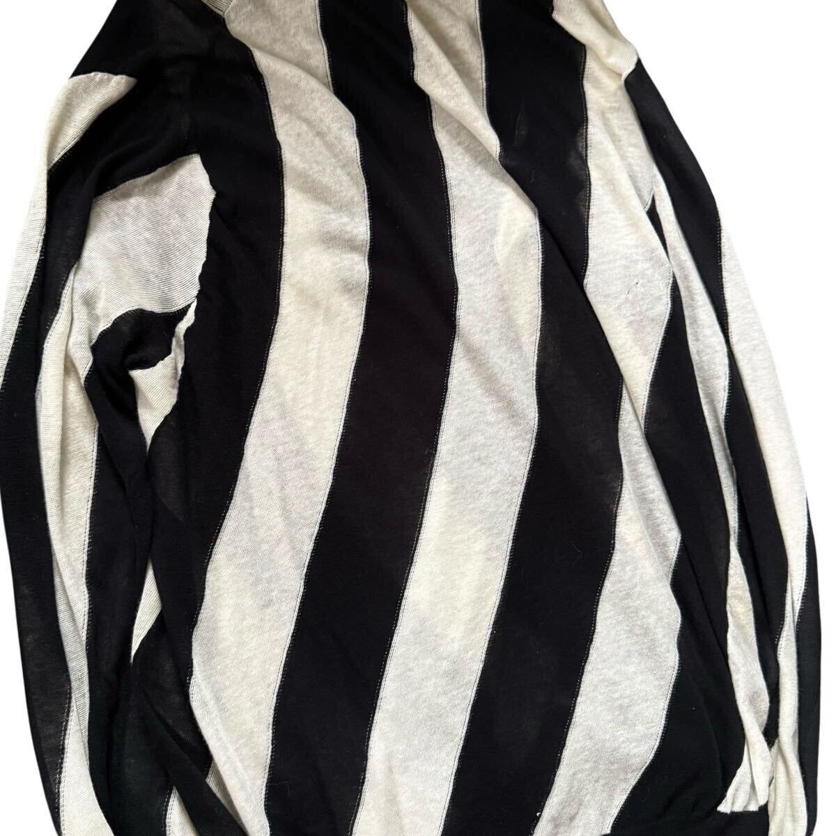 Ann demeulemeester Archive Asymmetry Stripe Cardigan Ann demeulemeester Archive Asymmetry Stripe Cardigan