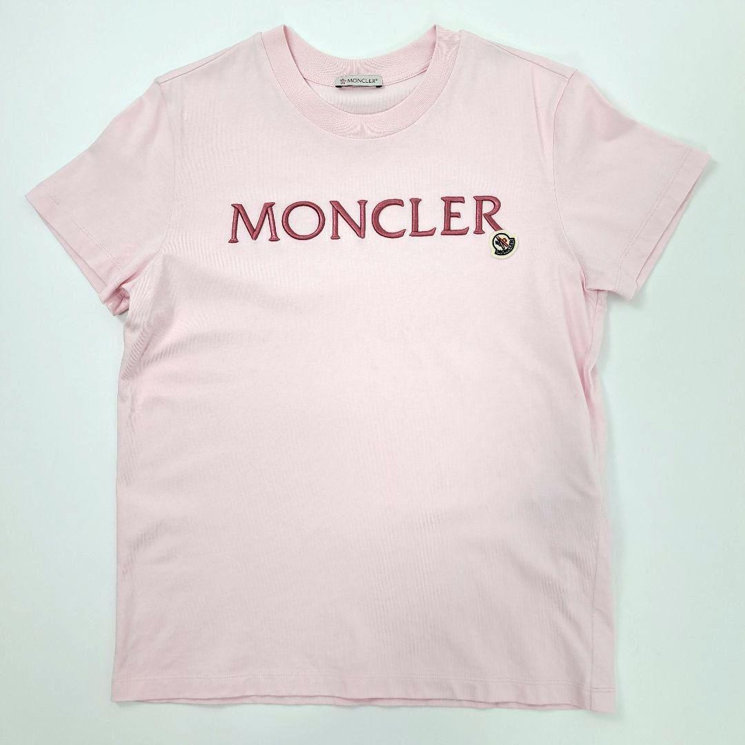 極美品 MONCLER モンクレール 春夏 Tシャツ トップス ロゴ 刺 極美品 MONCLER モンクレール 春夏 Tシャツ トップス ロゴ 刺