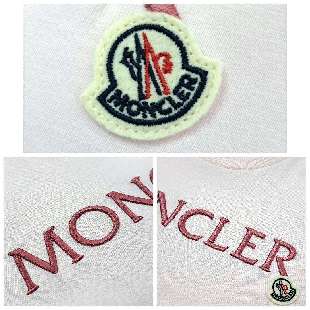 極美品 MONCLER モンクレール 春夏 Tシャツ トップス ロゴ 刺 極美品 MONCLER モンクレール 春夏 Tシャツ トップス ロゴ 刺