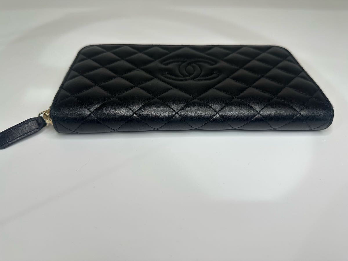 1円スタート CHANEL シャネル ココマーク ブラック系 長財布 1円スタート CHANEL シャネル ココマーク ブラック系 長財布