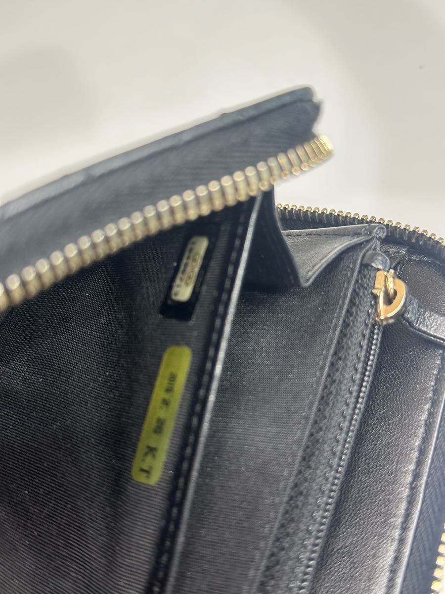 1円スタート CHANEL シャネル ココマーク ブラック系 長財布 1円スタート CHANEL シャネル ココマーク ブラック系 長財布
