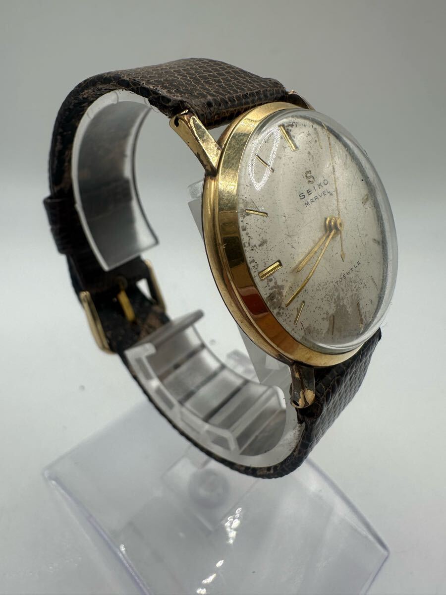 1円スタート SEIKO セイコー 腕時計 マーベル 14022 14KGF 手 1円スタート SEIKO セイコー 腕時計 マーベル 14022 14KGF 手