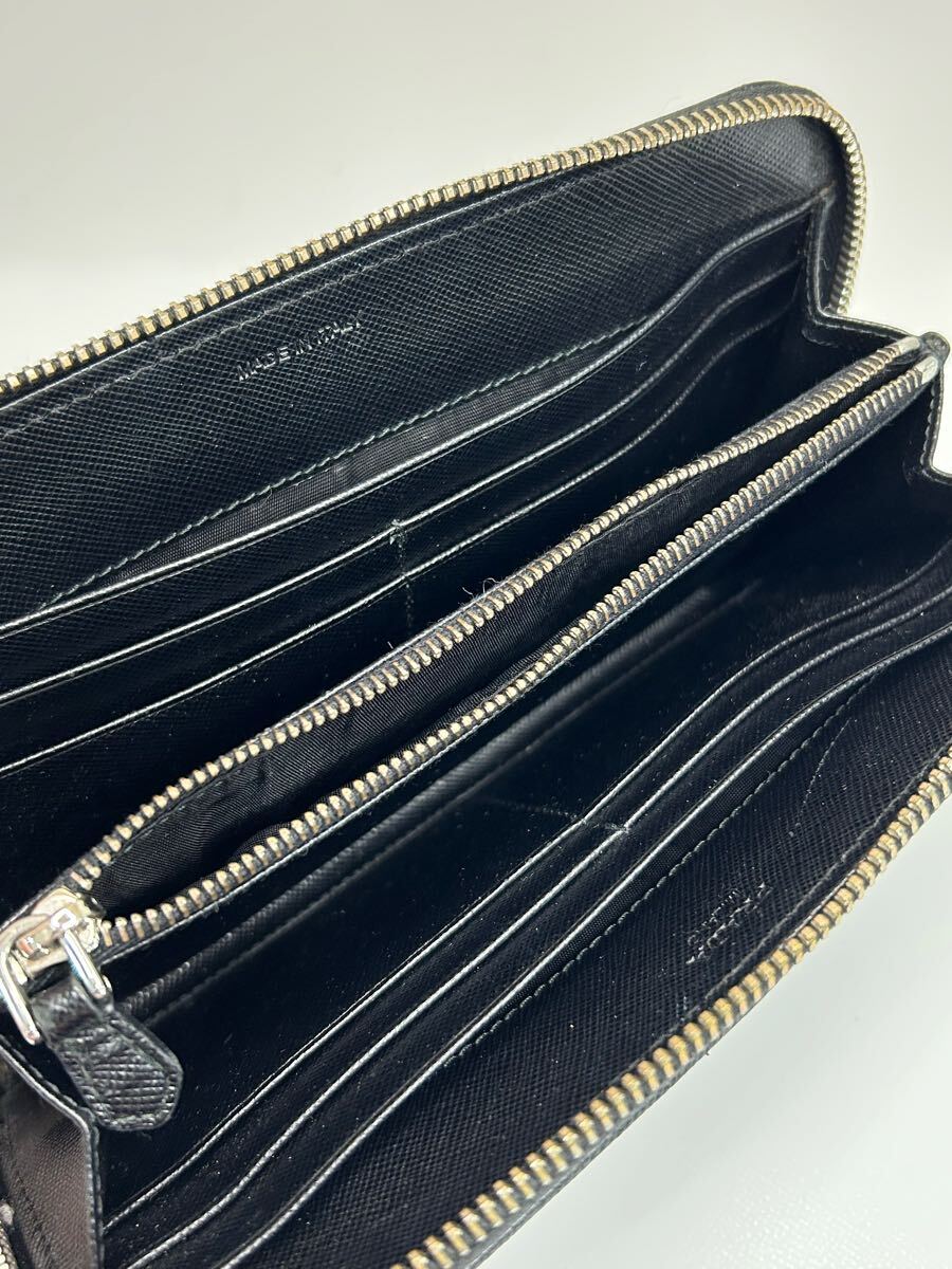 1円スタート PRADA プラダ 長財布 ラウンドファスナー ブラック 1円スタート PRADA プラダ 長財布 ラウンドファスナー ブラック