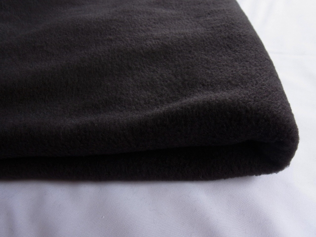 ★あったかフリース無地(黒) ♪150×100★アンチピリング加工【NE0541-B】_画像3
