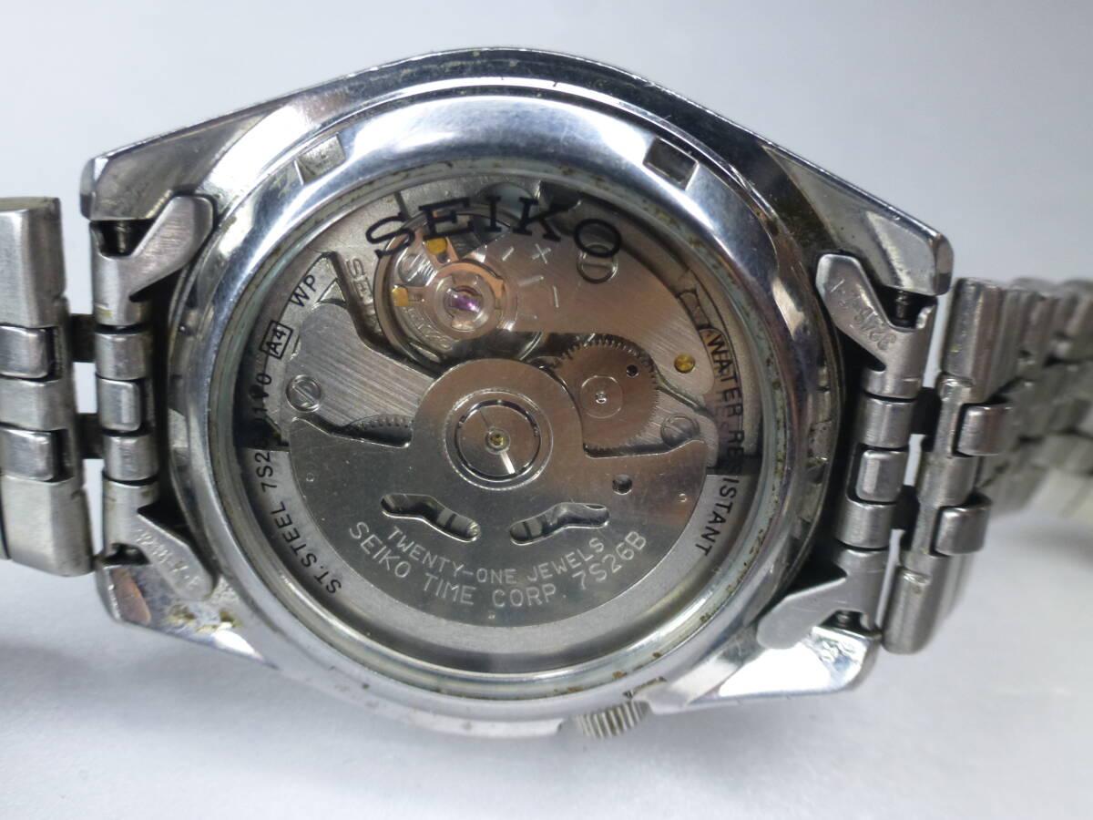 希少 SEIKO 5 7S26-01V0 セイコー 自動巻き デイデイト 純正 希少 SEIKO 5 7S26-01V0 セイコー 自動巻き デイデイト 純正