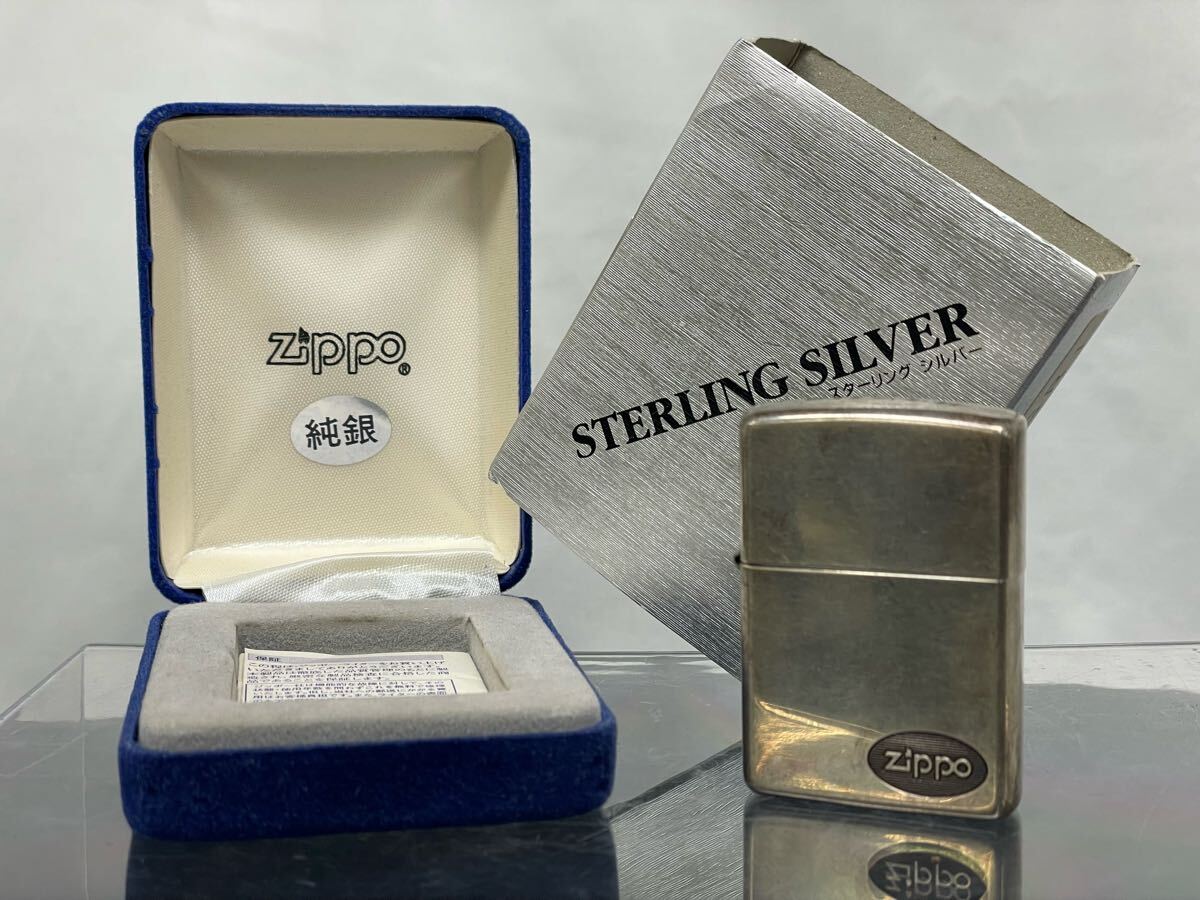 ZIPPO Zippo オイルライター STERLING SILVER 純銀モデル 2000 ZIPPO Zippo オイルライター STERLING SILVER 純銀モデル 2000