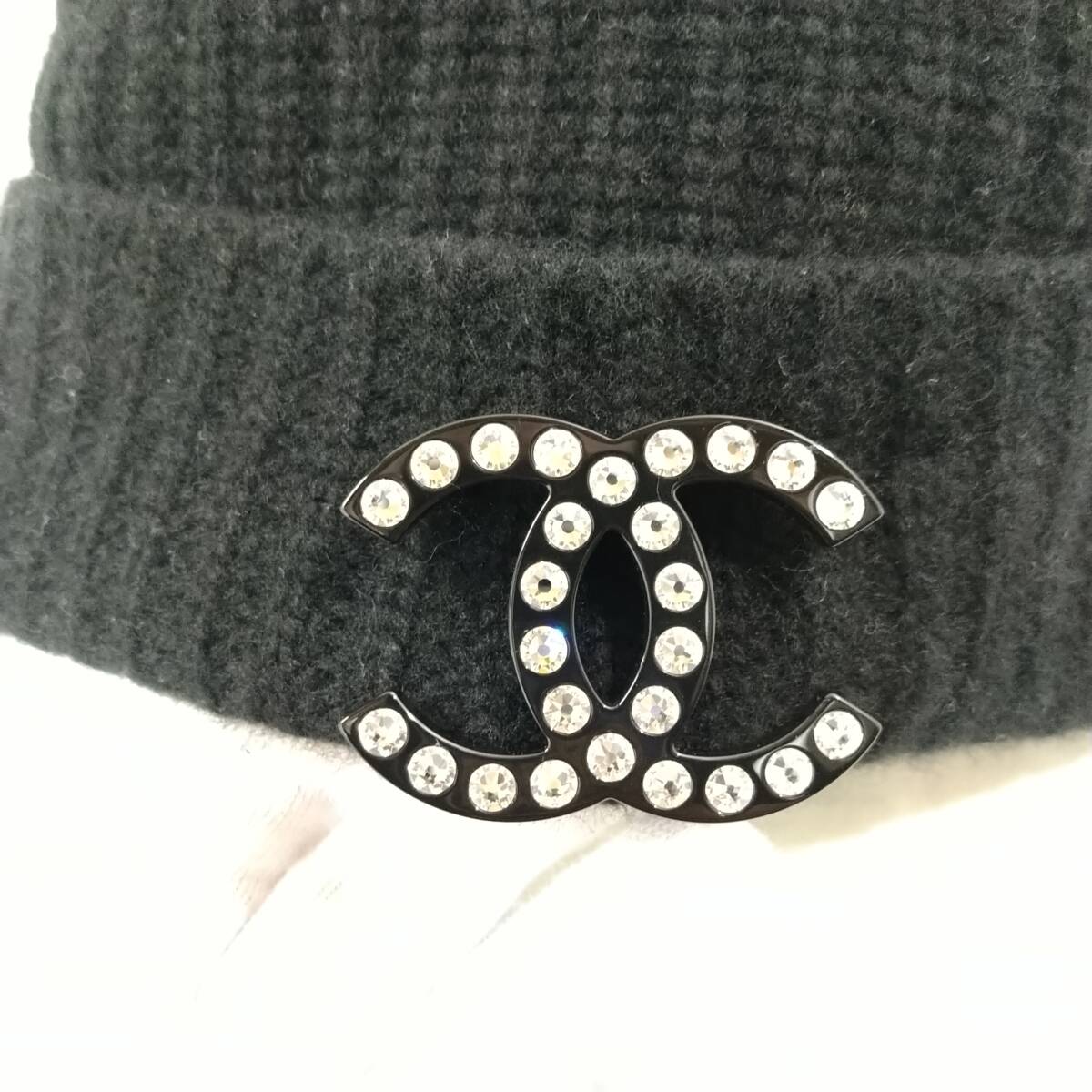 CHANEL】シャネル ココマーク カシミヤ ニット帽【ブランド 小物 CHANEL】シャネル ココマーク カシミヤ ニット帽【ブランド 小物
