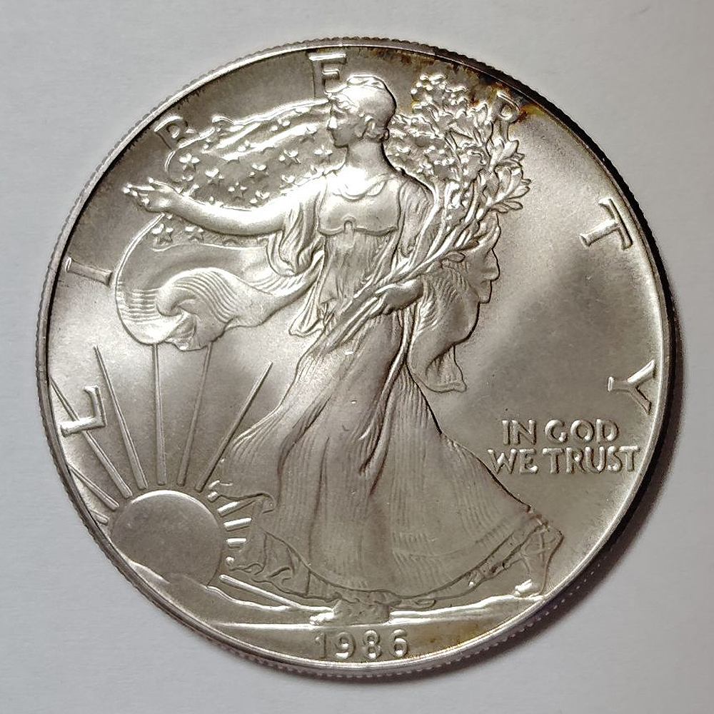 銀貨】 ウォーキング・リバティ 1986年 1ドル 1oz 硬貨 コイン 銀貨】 ウォーキング・リバティ 1986年 1ドル 1oz 硬貨 コイン