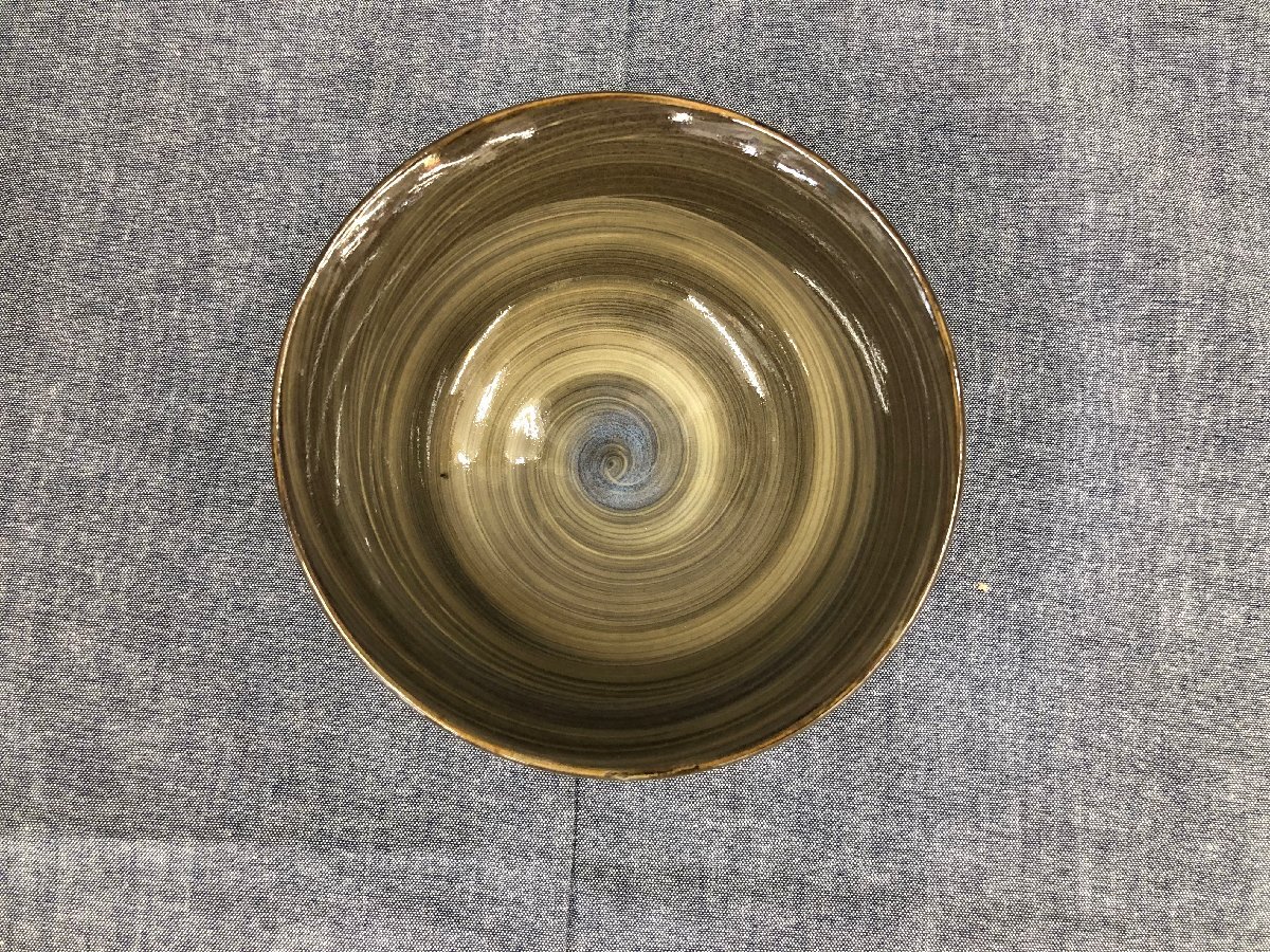 未使用品】 十三代 臥牛窯 十三代 横石臥牛 茶碗 豊瑞軒 (管理 未使用品】 十三代 臥牛窯 十三代 横石臥牛 茶碗 豊瑞軒 (管理