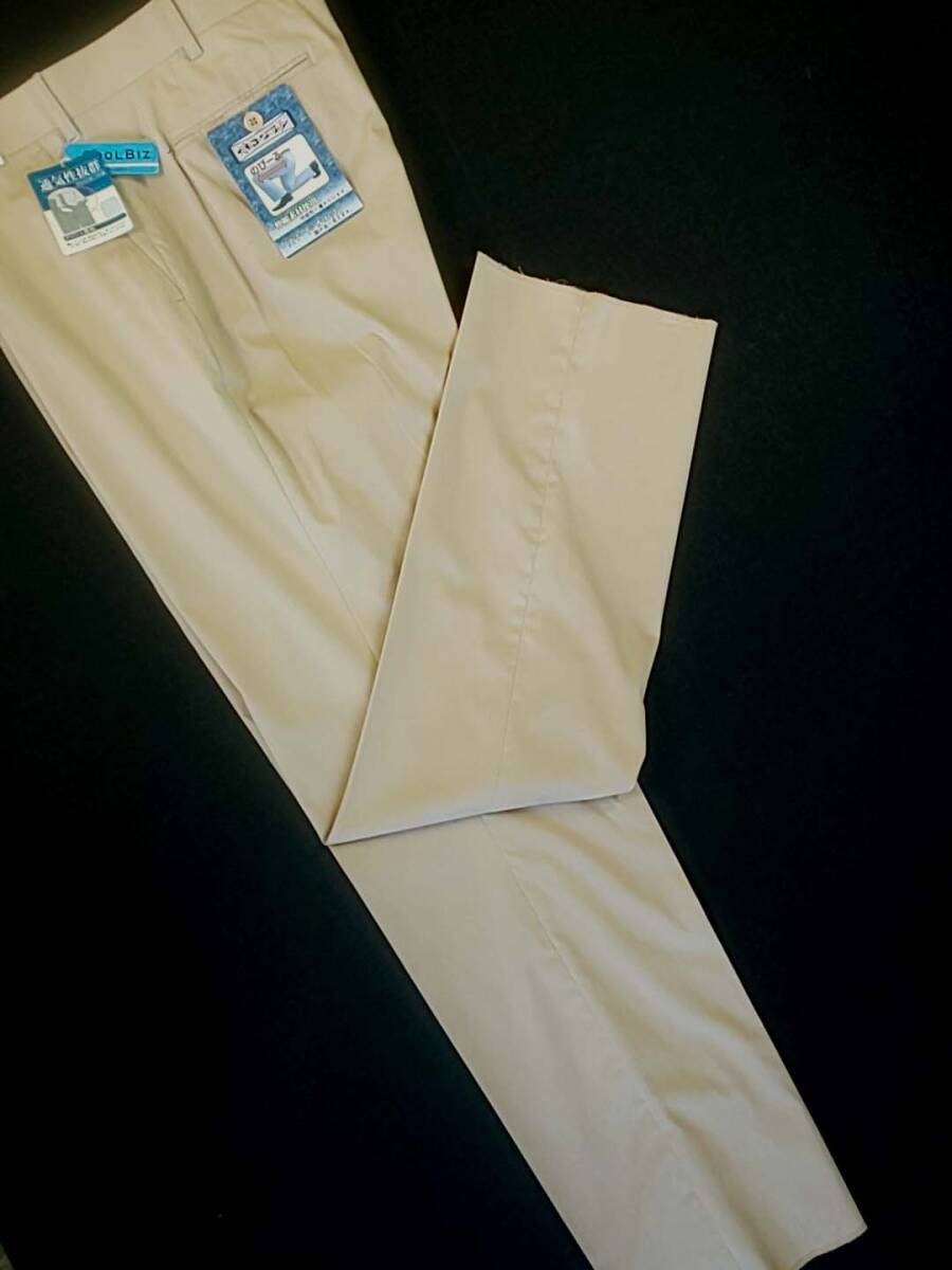 新品 SALE!! 特別価格 送料無料 ワンタック チノパン コットンパンツ 綿パン ストレッチ 美腳 メッシュ里地 ビッグサイズ W110 2941-2 　