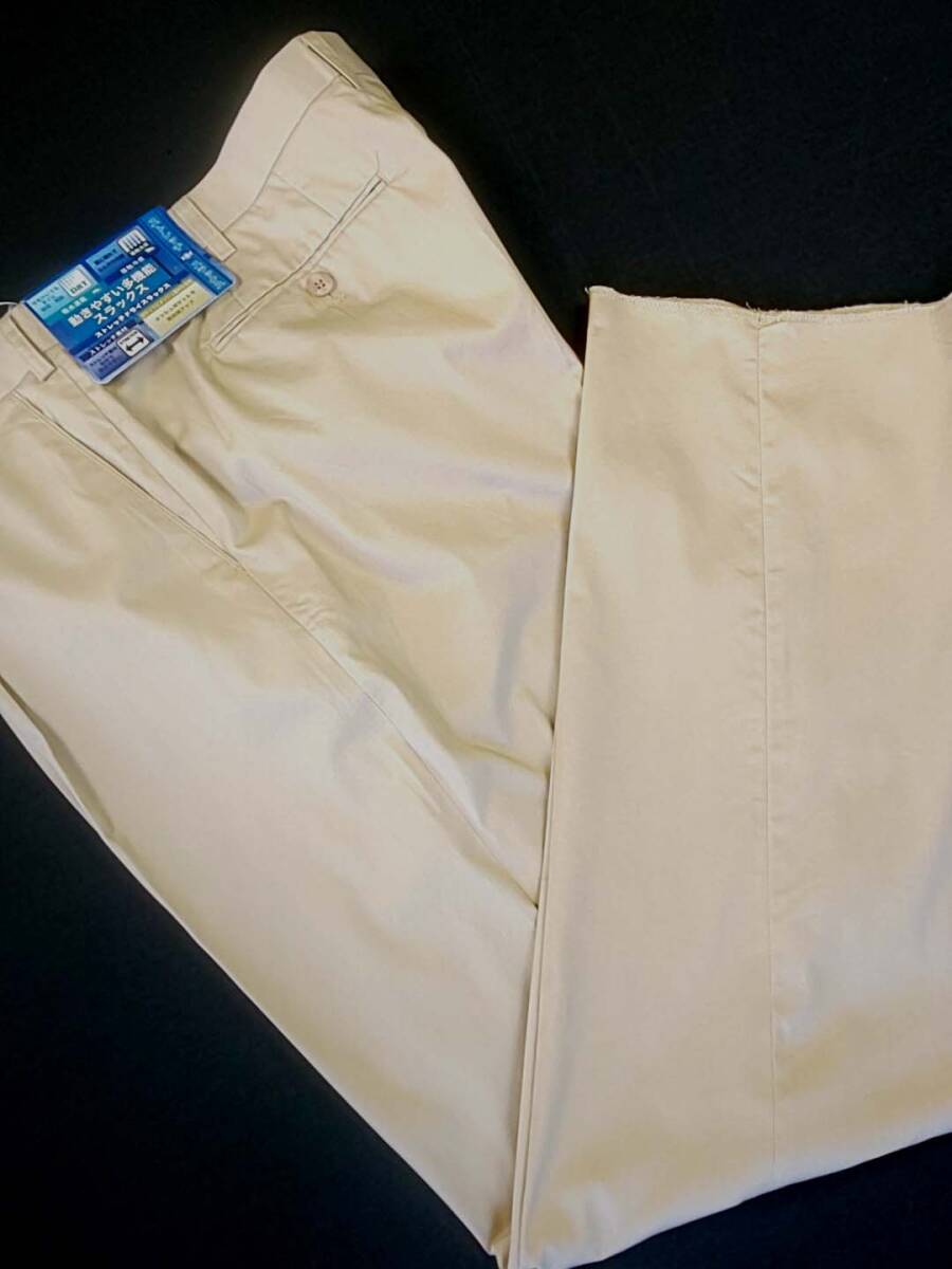 新品 SALE!! 特別価格 送料無料 Miramoda ワンタック チノパン コットンパンツ 綿パン ストレッチ 多機能 ビッグサイズ W110 3814-2
