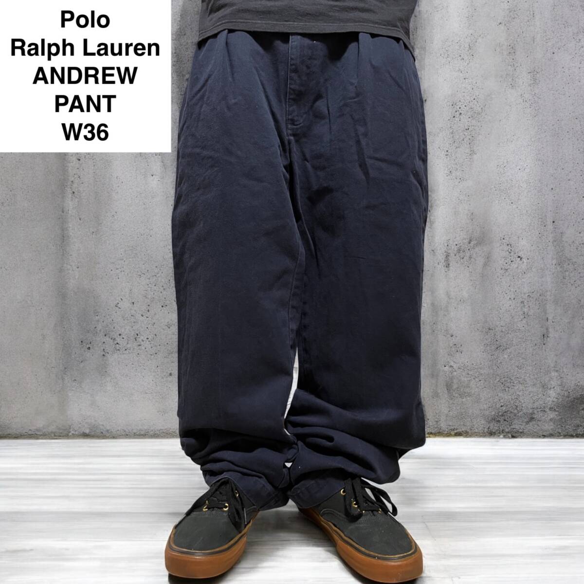 Polo By Ralph Lauren チノパンツ ブラック ポロチノ ラルフ POLO by Ralph Lauren ANDREW PANT ポロラルフローレン 2タック