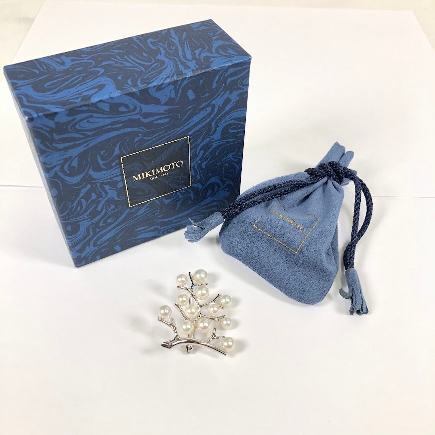 □【買取まねきや】ミキモト MIKIMOTO パールブローチ 幸福の木 □【買取まねきや】ミキモト MIKIMOTO パールブローチ 幸福の木