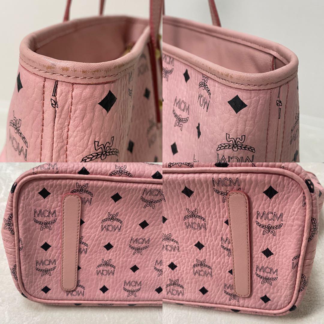 MCM ピンク トートバッグ ウサギ ラビット ヴィセトス柄 MCM ピンク トートバッグ ウサギ ラビット ヴィセトス柄