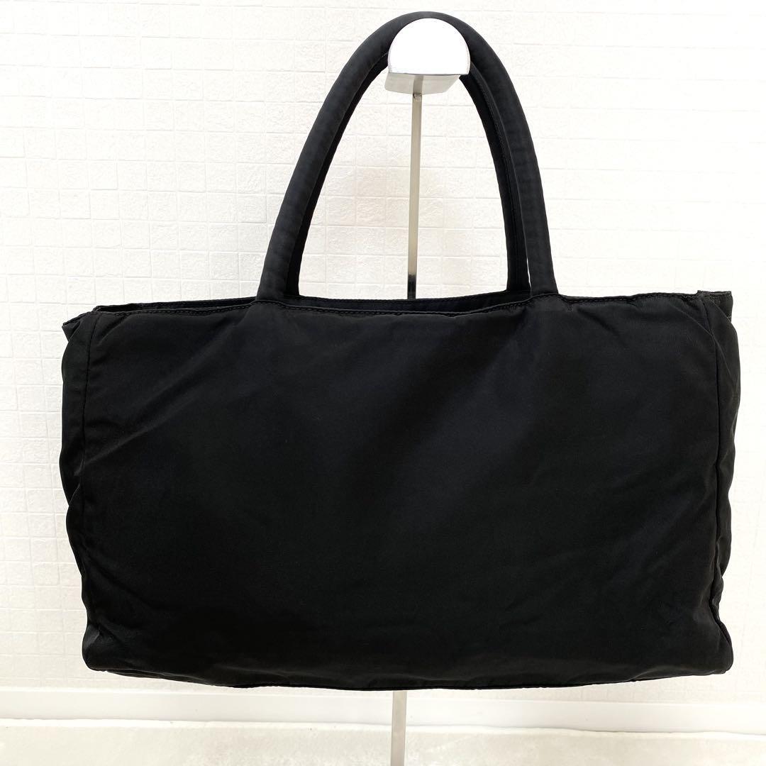 正規品 PRADAプラダ ナイロン ハンドバッグ 三角ロゴ ブラック 正規品 PRADAプラダ ナイロン ハンドバッグ 三角ロゴ ブラック