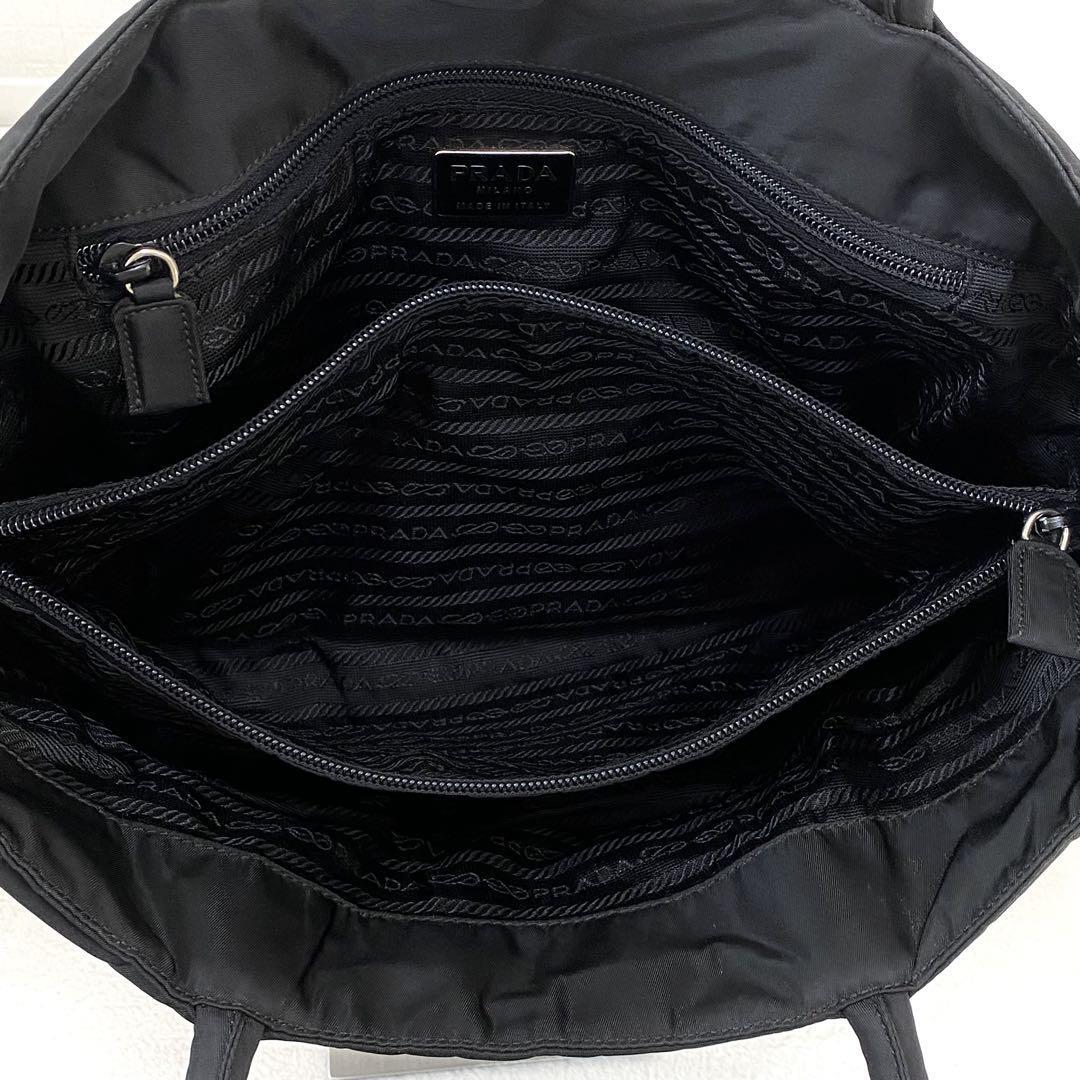 正規品 PRADAプラダ ナイロン ハンドバッグ 三角ロゴ ブラック 正規品 PRADAプラダ ナイロン ハンドバッグ 三角ロゴ ブラック
