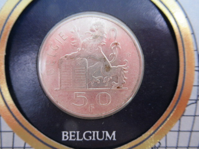 フランクリンミント 世界の銀貨 ベルギー 3枚セット 1フラン 50 フランクリンミント 世界の銀貨 ベルギー 3枚セット 1フラン 50