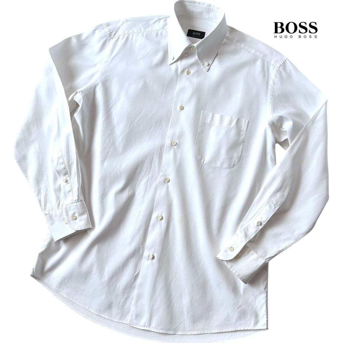 ヒューゴ ボス HUGO BOSS ボタンダウン 長袖シャツ 40 15 1/2 ヒューゴ ボス HUGO BOSS ボタンダウン 長袖シャツ 40 15 1/2