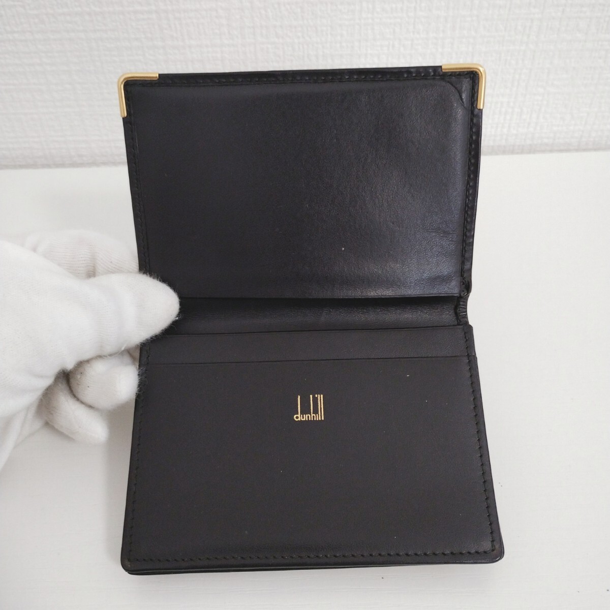 dunhill ダンヒル 名刺入れ カードケース レザー ブラック dunhill ダンヒル 名刺入れ カードケース レザー ブラック