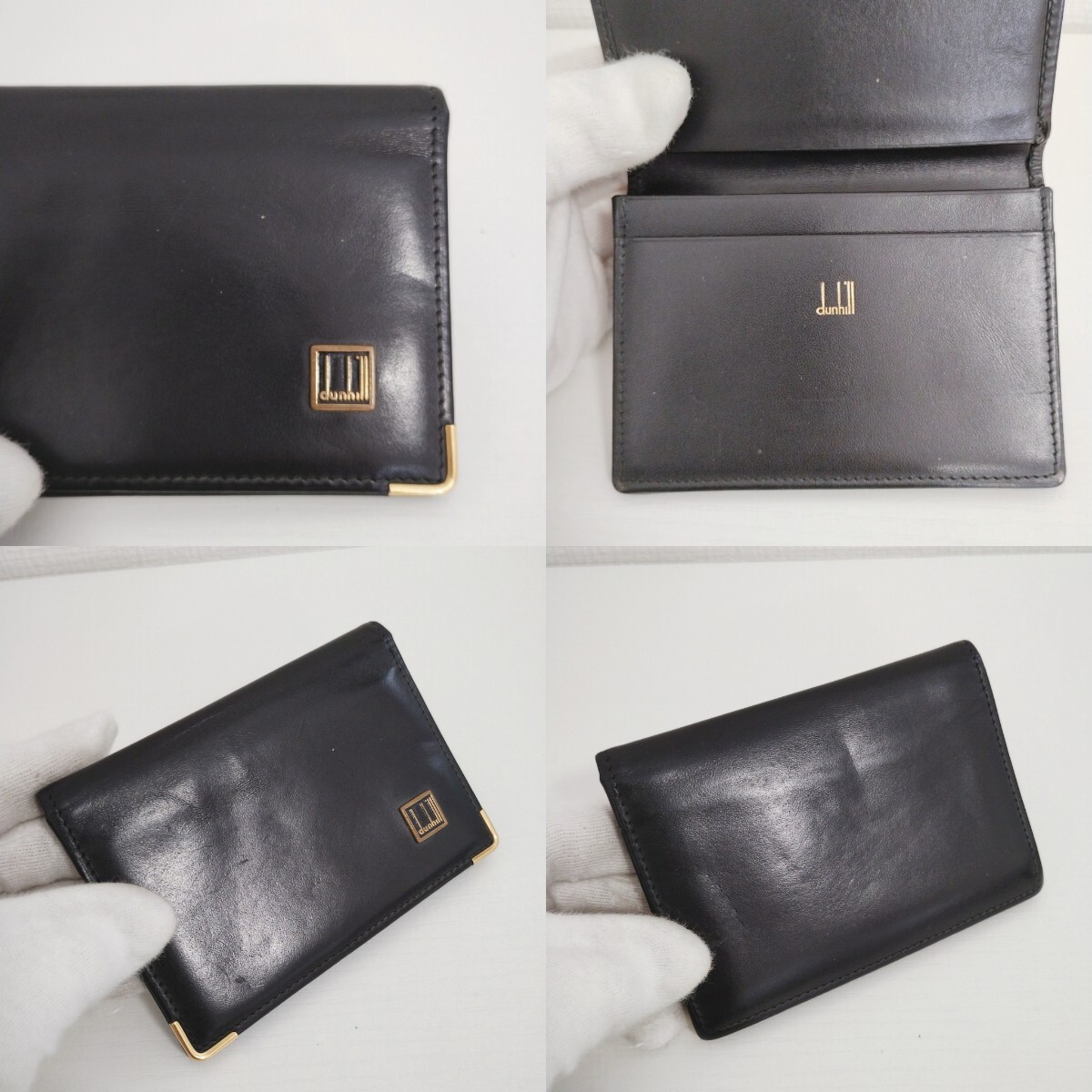dunhill ダンヒル 名刺入れ カードケース レザー ブラック dunhill ダンヒル 名刺入れ カードケース レザー ブラック