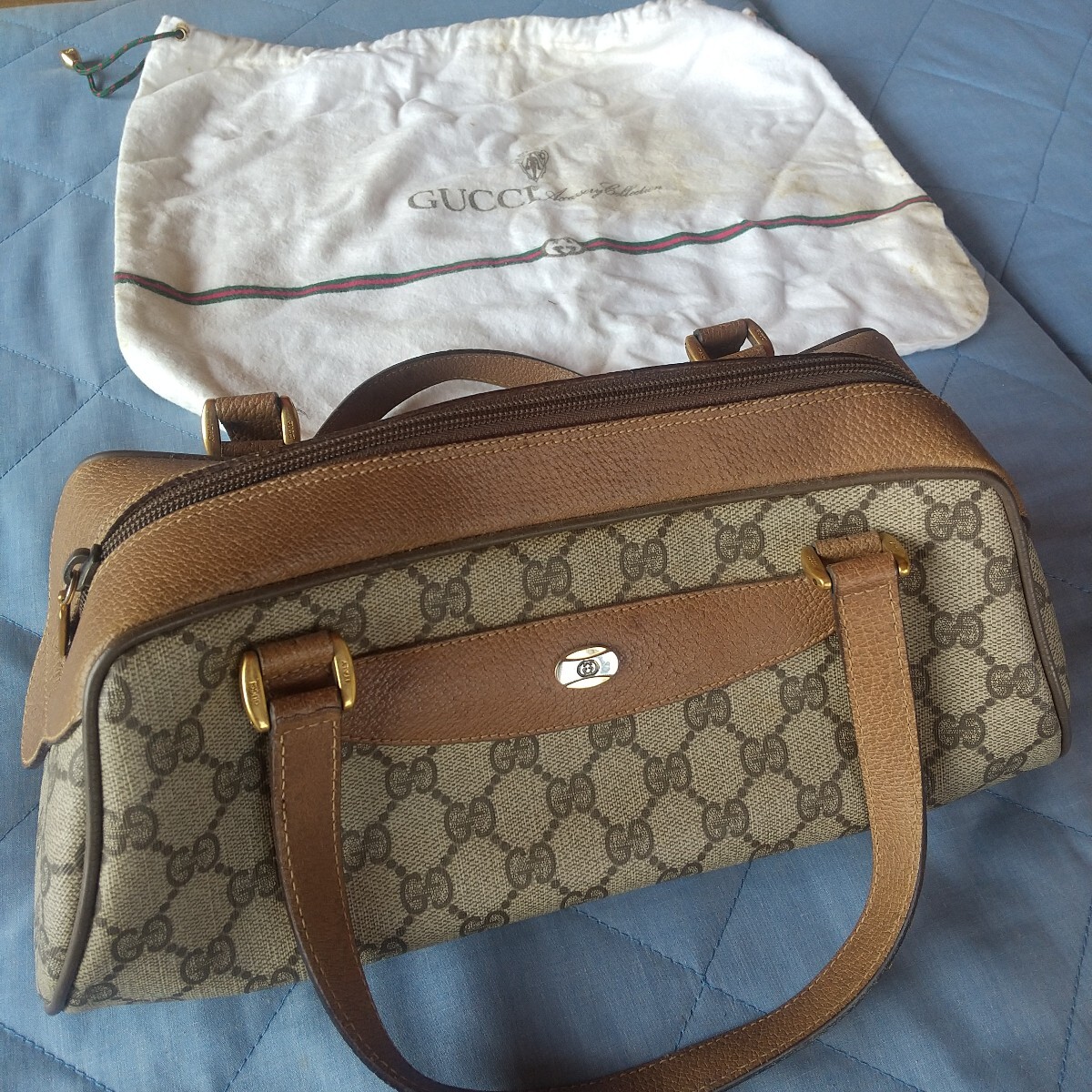 GUCCI ハンドバッグ 本革 グッチ バッグ レザー GG柄 ショルダー GUCCI ハンドバッグ 本革 グッチ バッグ レザー GG柄 ショルダー