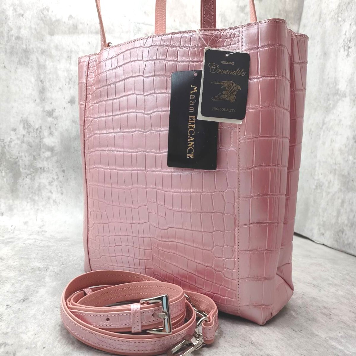 定価86万円 未使用級 シャイニングクロコダイルレザー 2way 定価86万円 未使用級 シャイニングクロコダイルレザー 2way