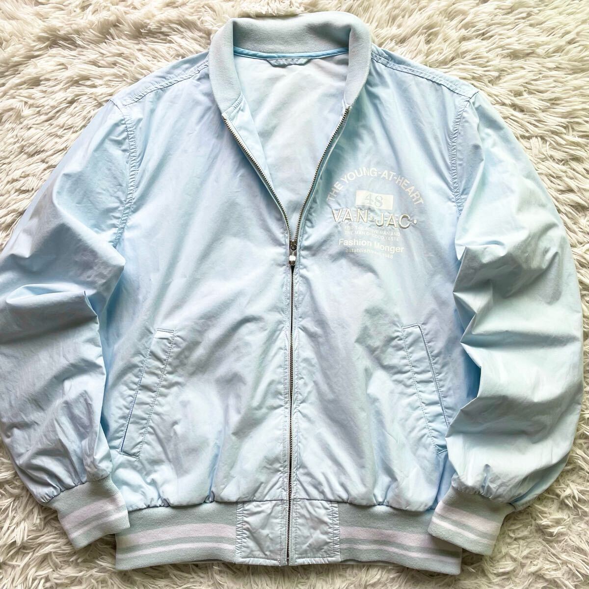 Lサイズ VAN JACKET 近年モデル スタジャン ロゴ刺繍 ロゴ刻印 Lサイズ VAN JACKET 近年モデル スタジャン ロゴ刺繍 ロゴ刻印