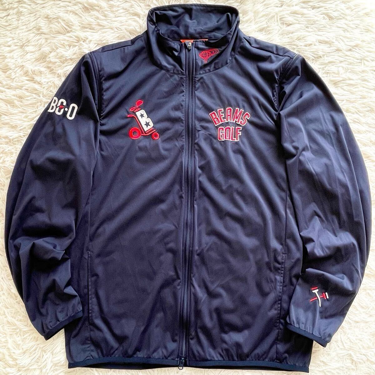 美品 XLサイズ BEAMS GOLF 近年モデル 2way ナイロンジャケット 美品 XLサイズ BEAMS GOLF 近年モデル 2way ナイロンジャケット