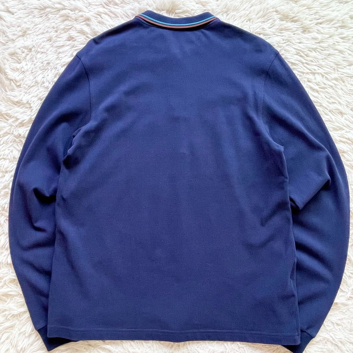 未使用級 Lサイズ FRED PERRY 現行モデル 長袖ポロシャツ 未使用級 Lサイズ FRED PERRY 現行モデル 長袖ポロシャツ