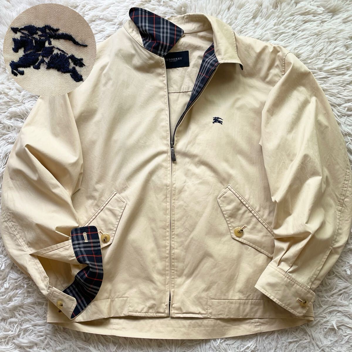 美品 BURBERRY スウィングトップ ノバチェック ハリントン 美品 BURBERRY スウィングトップ ノバチェック ハリントン