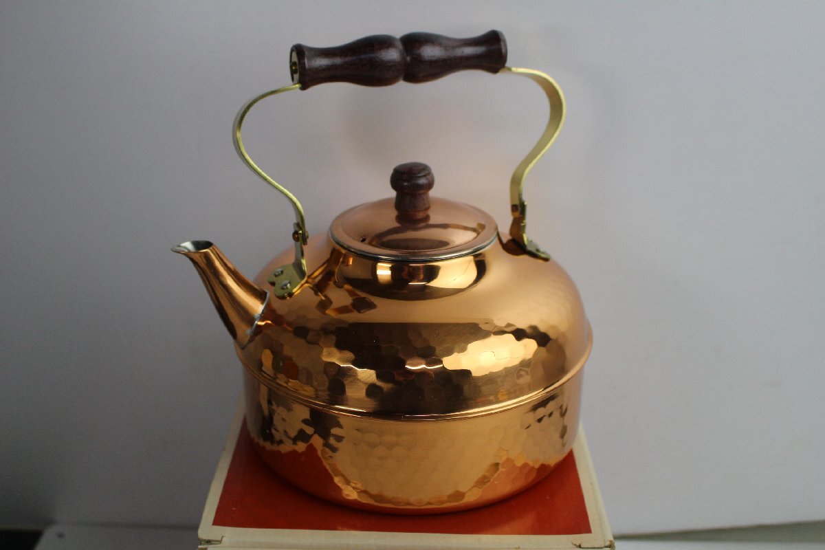 銅製 2L 未使用品 箱付 S-810H やかん ヤカン ケトル Copper 銅製 2L 未使用品 箱付 S-810H やかん ヤカン ケトル Copper