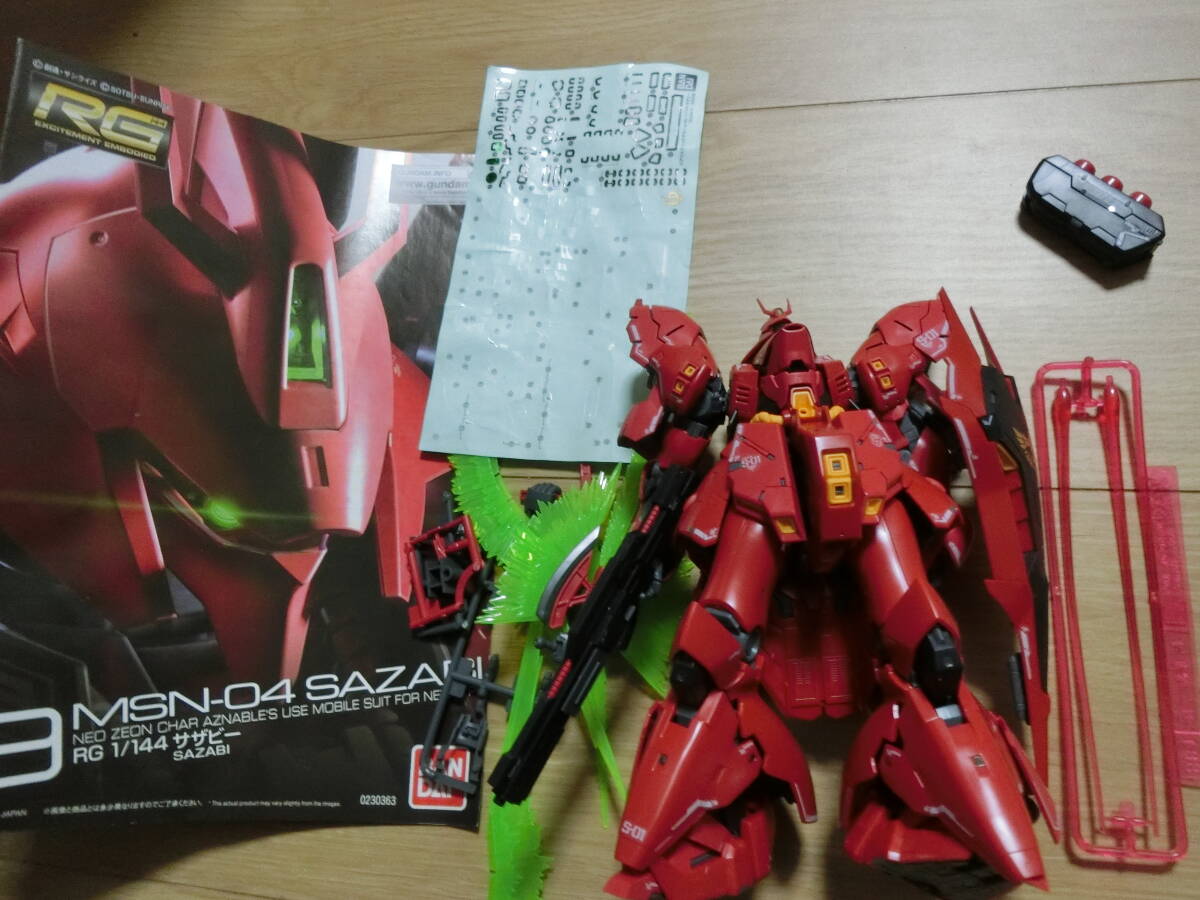 1円~】RG 1/144 サザビー 組み立て済 ジャンク ガンプラ 1円~】RG 1/144 サザビー 組み立て済 ジャンク ガンプラ