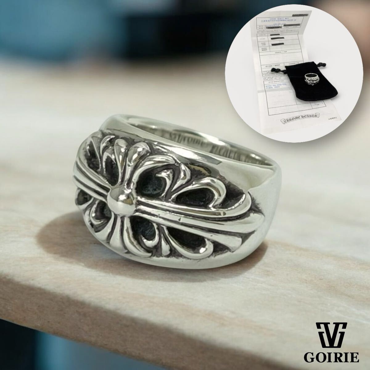インボイス付属/美品】Chrome Hearts クロムハーツ フローラル インボイス付属/美品】Chrome Hearts クロムハーツ フローラル