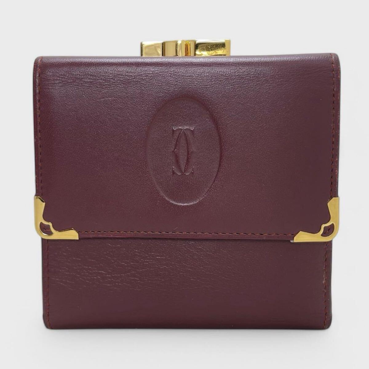 美品/ギャラ付き】Cartier カルティエ マストライン 二つ折り 美品/ギャラ付き】Cartier カルティエ マストライン 二つ折り