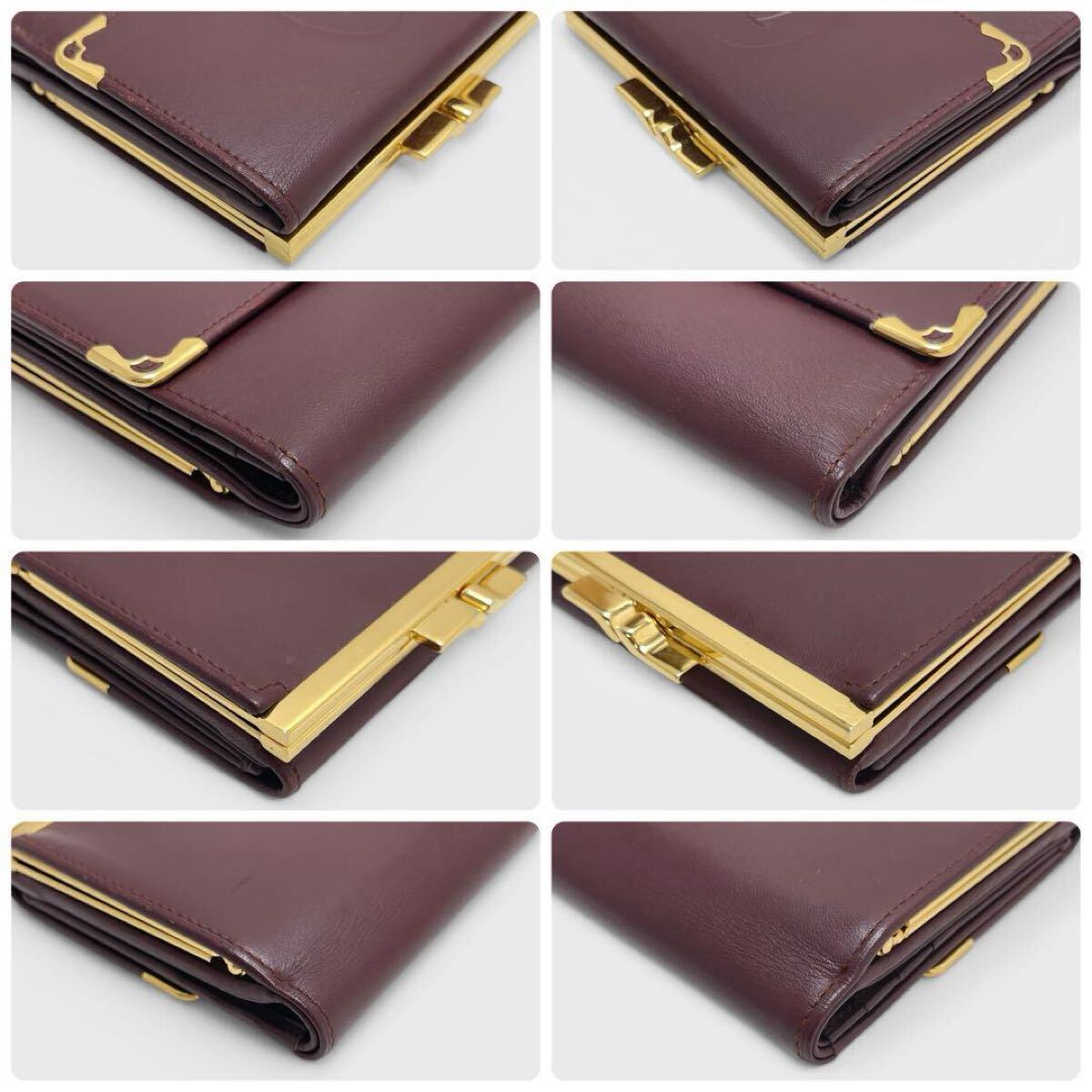 美品/ギャラ付き】Cartier カルティエ マストライン 二つ折り 美品/ギャラ付き】Cartier カルティエ マストライン 二つ折り