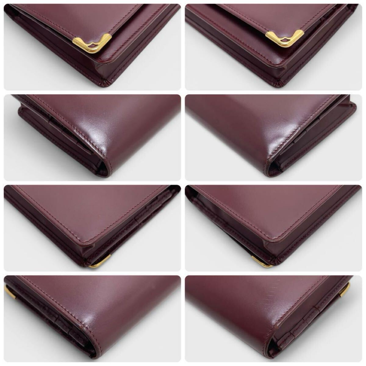 美品/ギャラ箱付き】Cartier カルティエ マストライン 二つ折り 美品/ギャラ箱付き】Cartier カルティエ マストライン 二つ折り