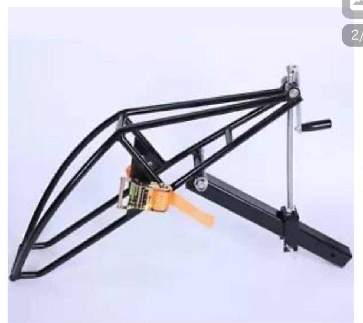 オートバイレシーバーヒッチホーラートレーラー牽引臺車ラックキャリア Rigid Motorcycle Receiver Hitch Hauler Trailer 