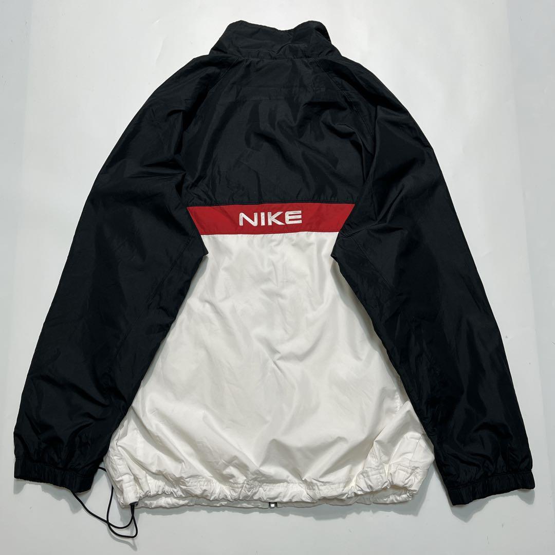 00's NIKE ナイキ ナイロンジャケット XL 黒白 ブラック ワン 00's NIKE ナイキ ナイロンジャケット XL 黒白 ブラック ワン