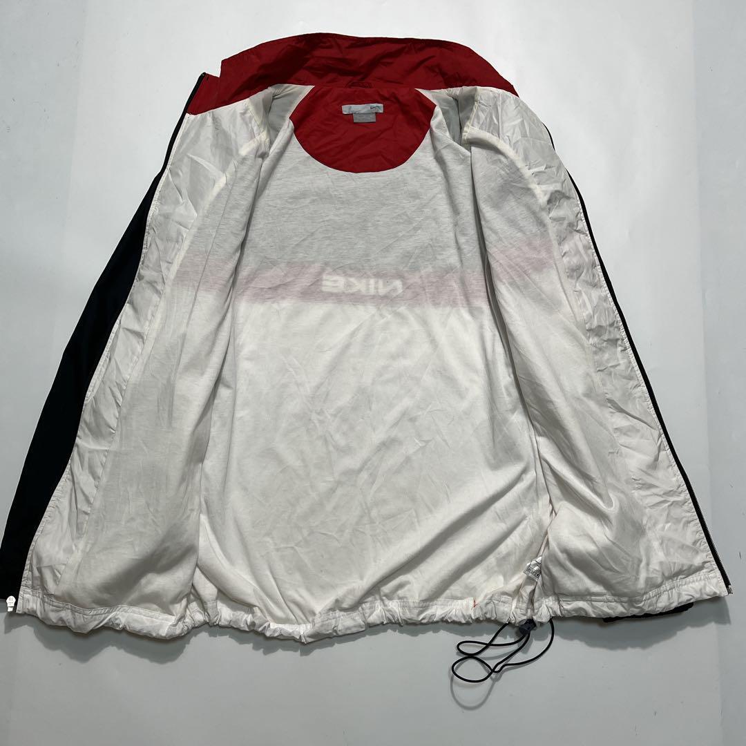 00's NIKE ナイキ ナイロンジャケット XL 黒白 ブラック ワン 00's NIKE ナイキ ナイロンジャケット XL 黒白 ブラック ワン
