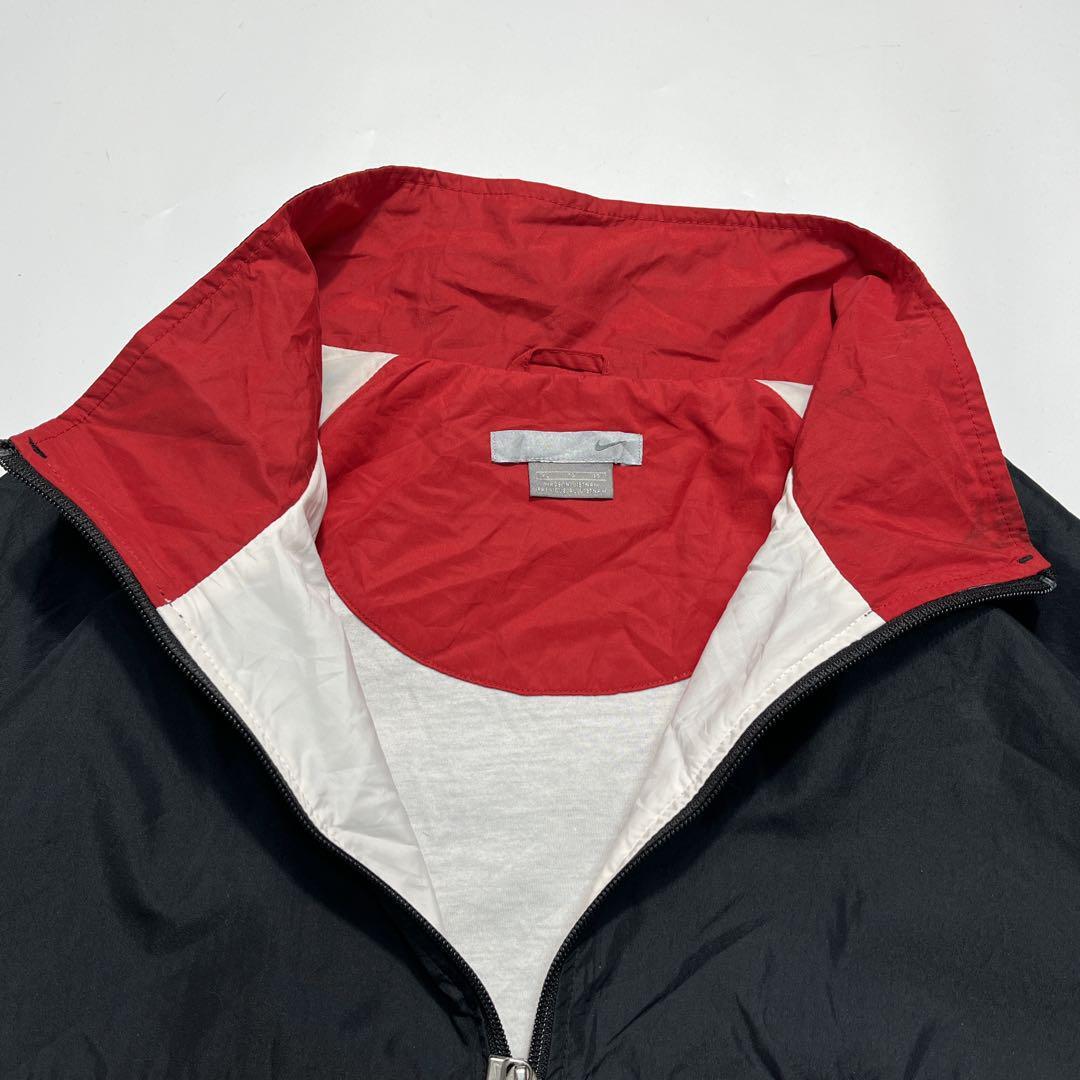 00's NIKE ナイキ ナイロンジャケット XL 黒白 ブラック ワン 00's NIKE ナイキ ナイロンジャケット XL 黒白 ブラック ワン