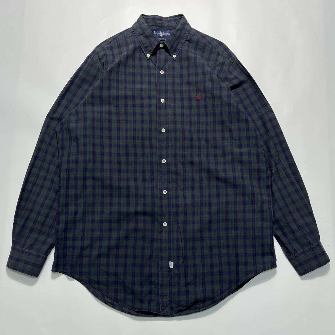 90's Ralph Lauren ラルフローレン 長袖BDシャツ ボタンダウン L 90's Ralph Lauren ラルフローレン 長袖BDシャツ ボタンダウン L