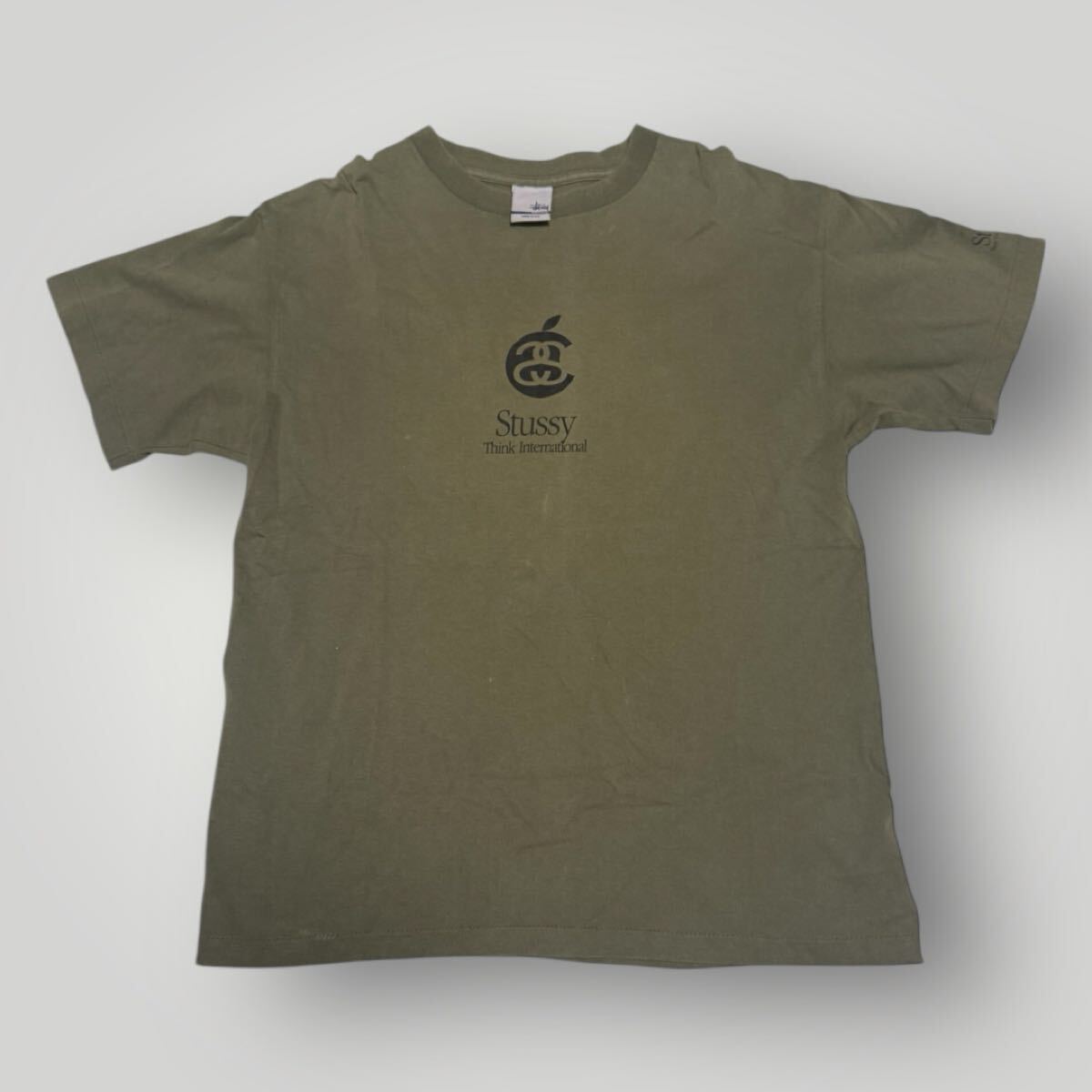 OLD STUSSY オールドステューシー Apple ロゴ Tシャツ M S4 OLD STUSSY オールドステューシー Apple ロゴ Tシャツ M S4