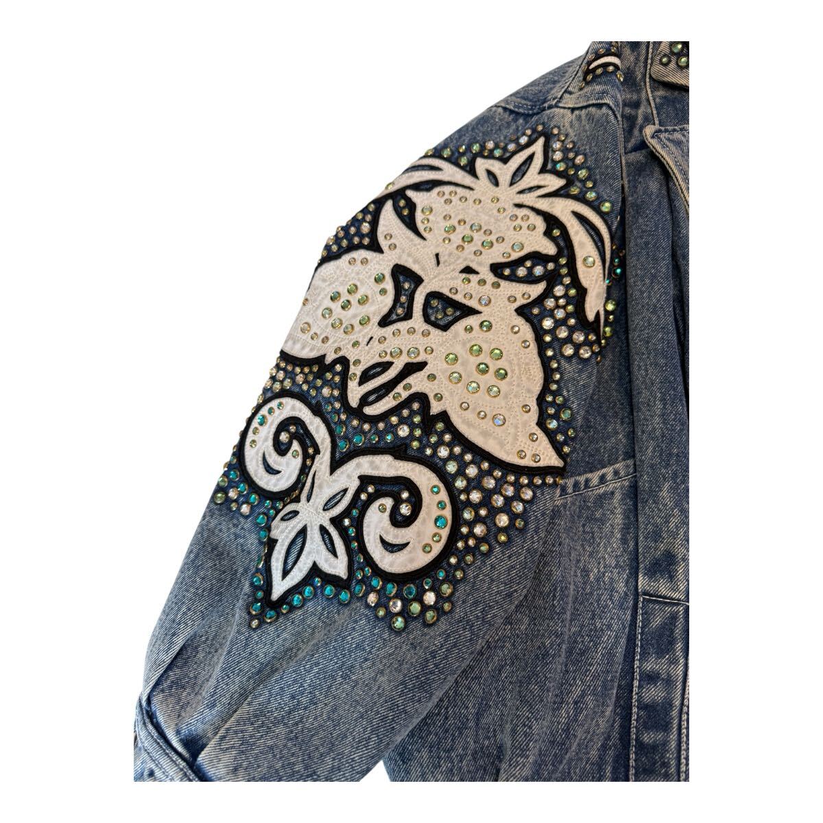 GUCCI グッチ デニムジャケット エンブロイダリー 18SS ミケーレ GUCCI グッチ デニムジャケット エンブロイダリー 18SS ミケーレ