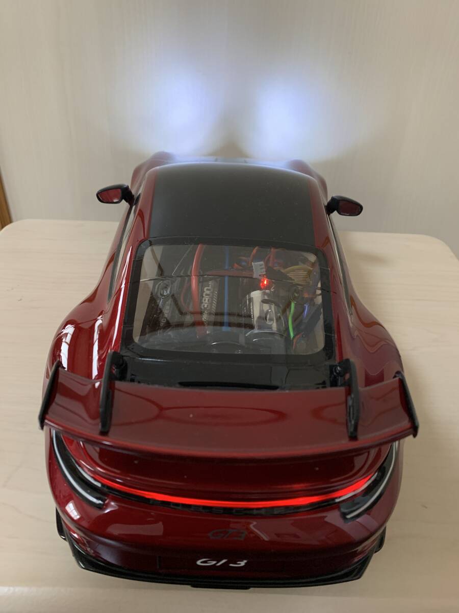 組立品】タミヤ1/10 TT-02Rシャーシキット+ポルシェ 911 GT3 組立品】タミヤ1/10 TT-02Rシャーシキット+ポルシェ 911 GT3
