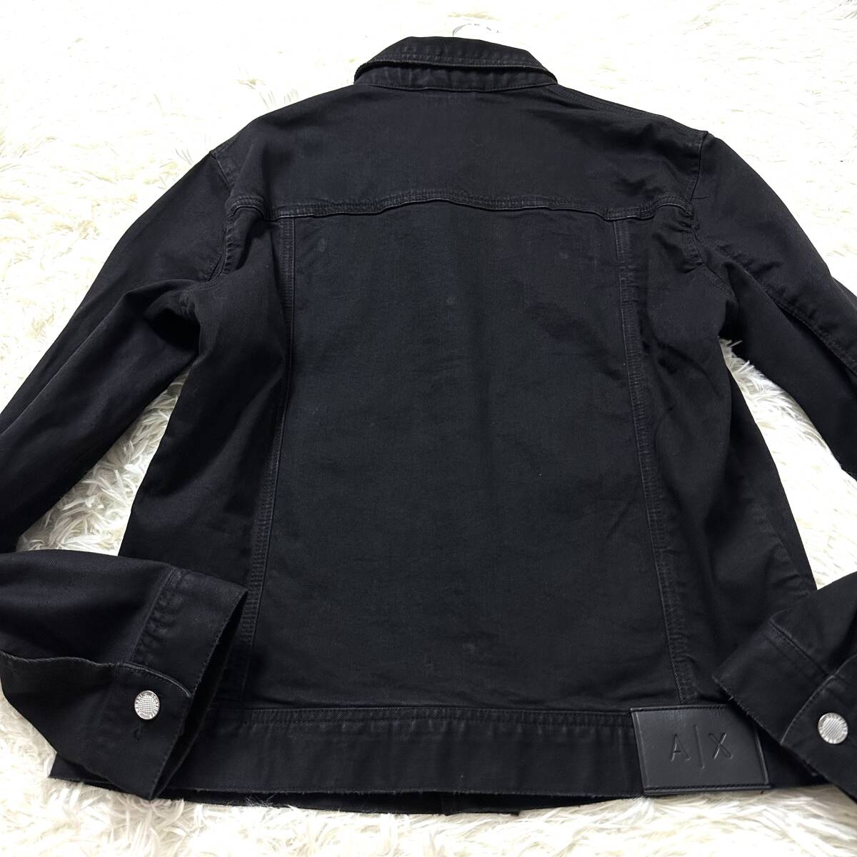 美品銀釦GIORGIO ARMANI EXCHANGEデニムジャケットM-65 美品銀釦GIORGIO ARMANI EXCHANGEデニムジャケットM-65