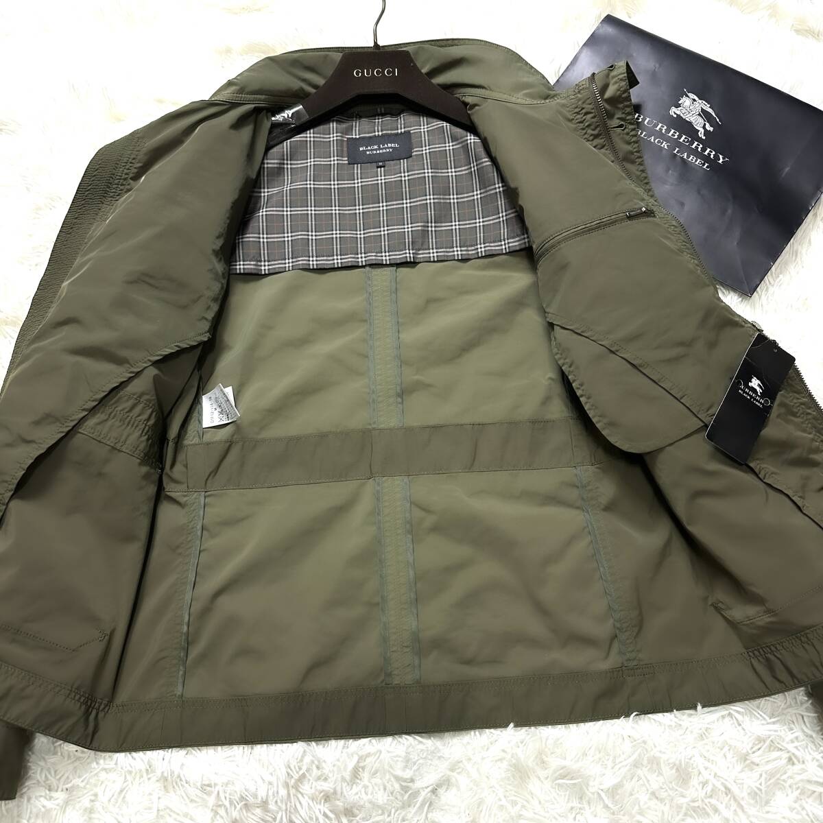 未使用級BURBERRY BLACKLABELナポレオンミリタリージャケットM 未使用級BURBERRY BLACKLABELナポレオンミリタリージャケットM