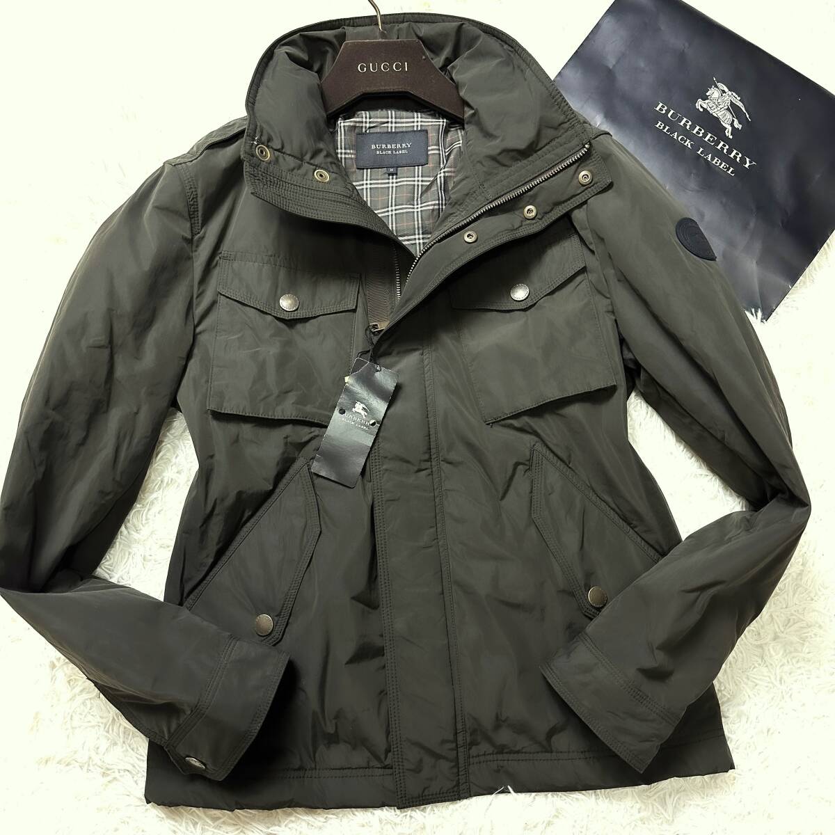 未使用級BURBERRY BLACK LABELミリタリージャケットM-65